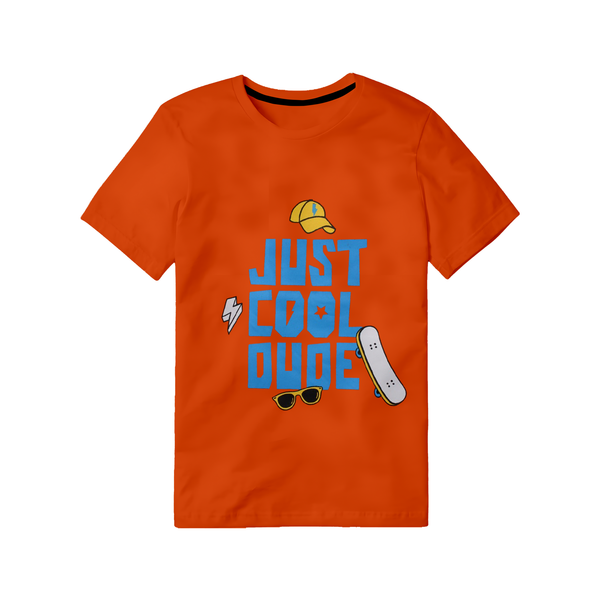 Just Cool Dude Orange T-Shirt