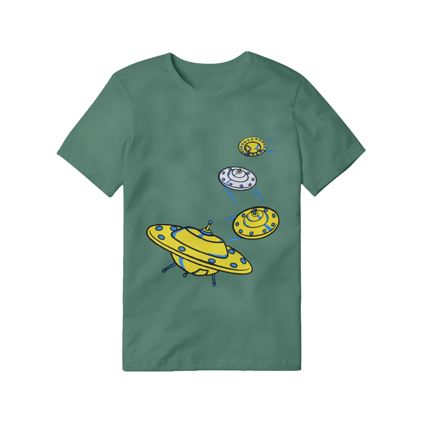 Green UFOs T-Shirt
