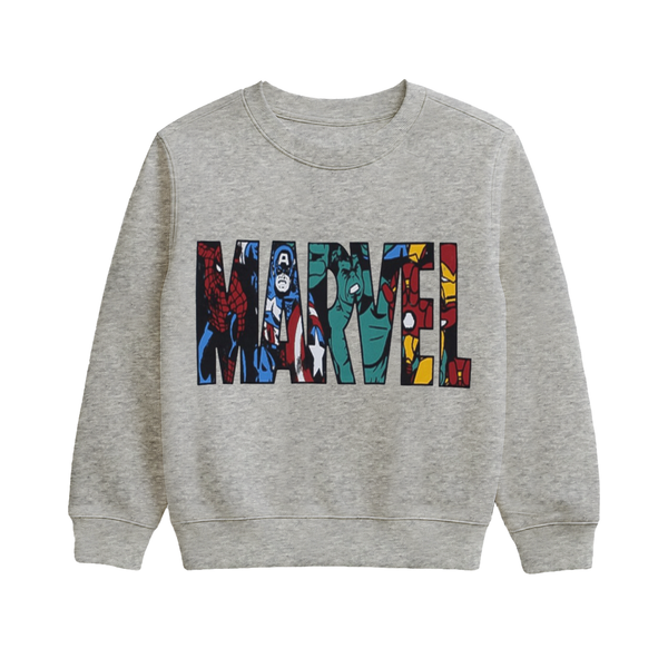 Boys Grey Marvel SweatShirt