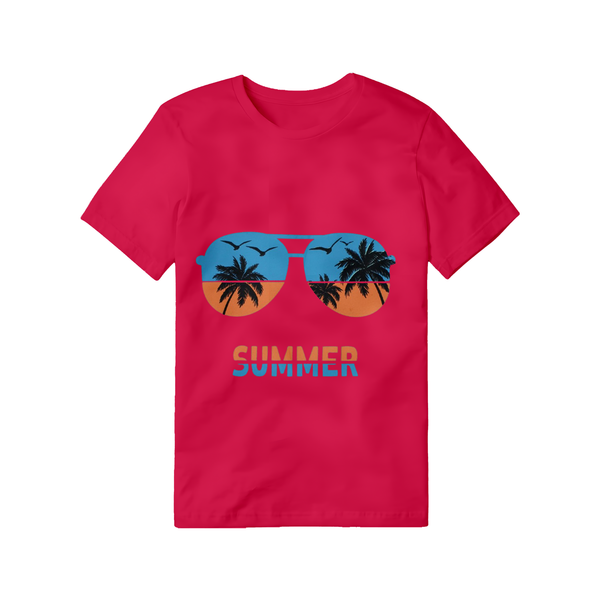 Pink "Summer Vibes" Sunglasses T-Shirt