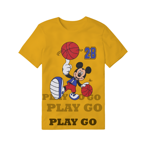 Mickey Mouse Basketball Play Go Tee