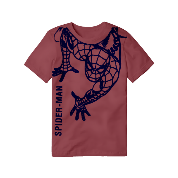 Rose Red Spider-Man Outline Graphic T-Shirt