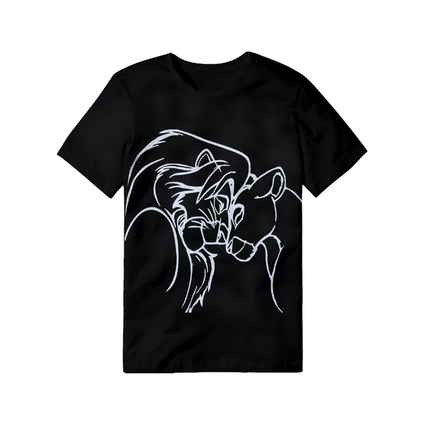 Feline Affection Sketch Art T-Shirt