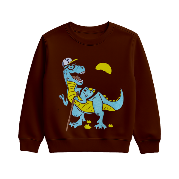 Brown Dino SweatShirt
