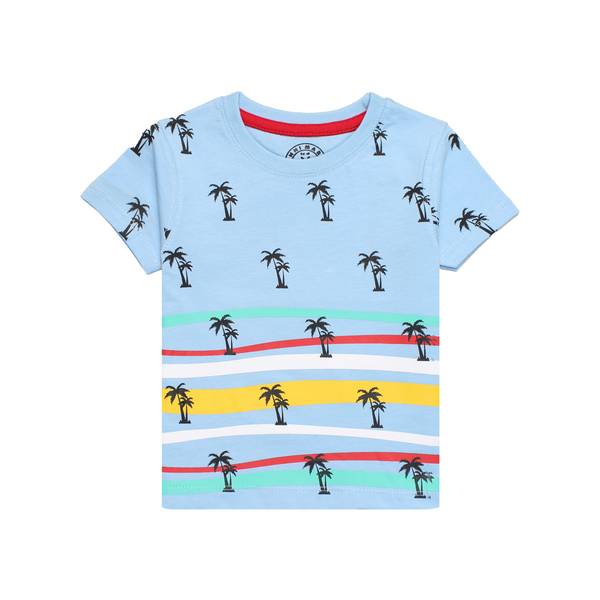 Palm Breeze Striped T-Shirt