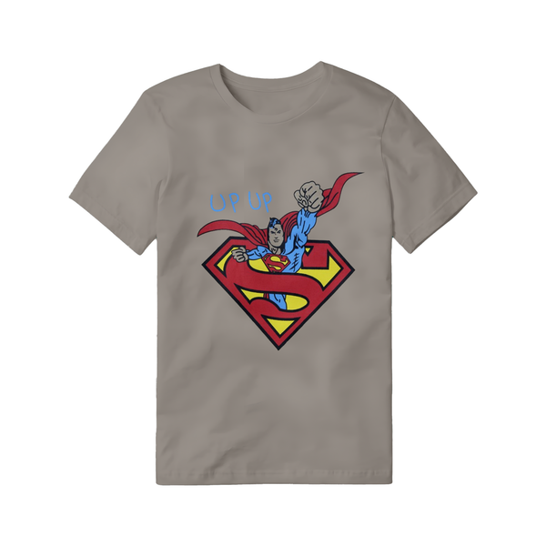 Superman "Up, Up and Away" Graphic T-Shirt - Stone Grey