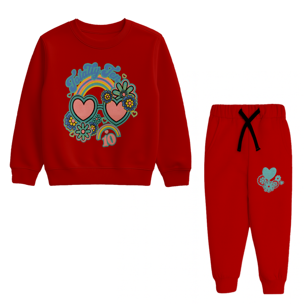 Red Girls Track Suit