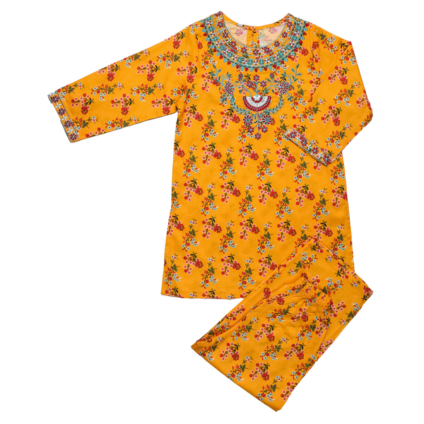 Blooming Meadow Floral Print Lawn 2 Pc Suit