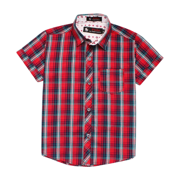 Polo Red and Black Causal Shirt