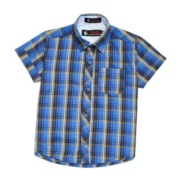 Polo Blue and Yellow Causal Shirt