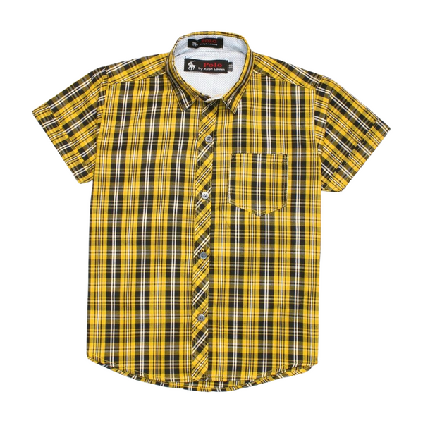 Polo Yellow and Blue Causal Shirt