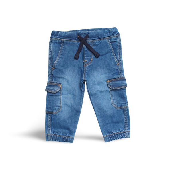 Denim Cargo Pants