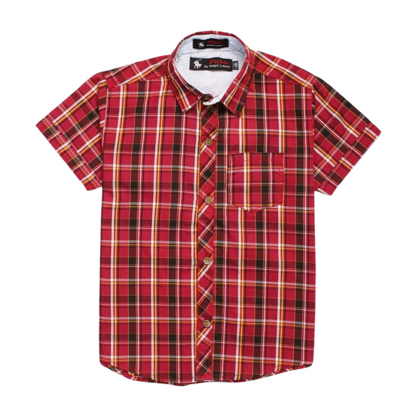 Polo Red, Yellow and Blue Causal Shirt