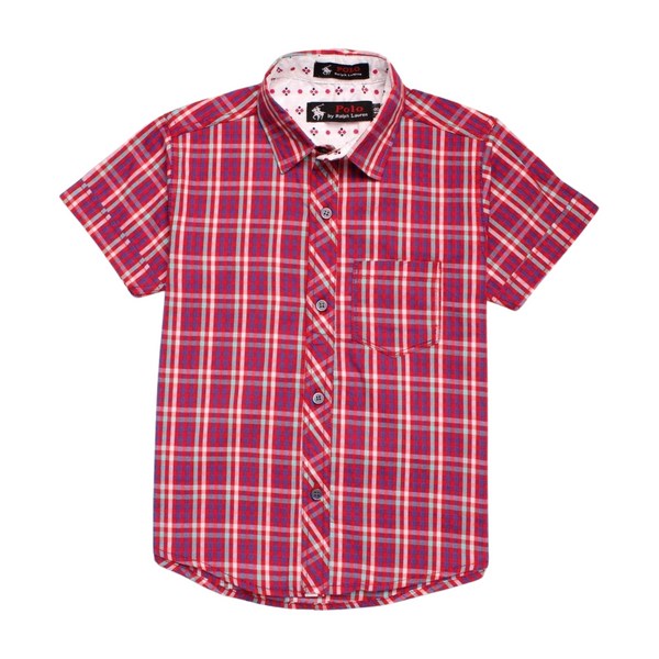 Polo light Pink and Blue Causal Shirt