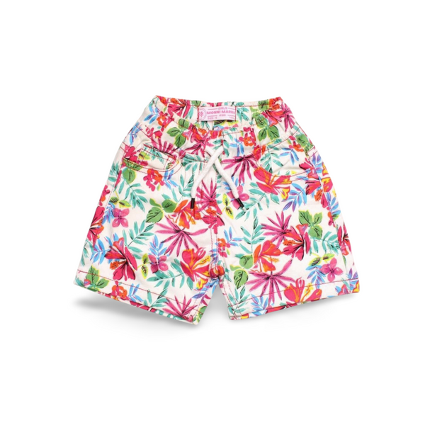 Moonie Maree Tropical Print Shorts