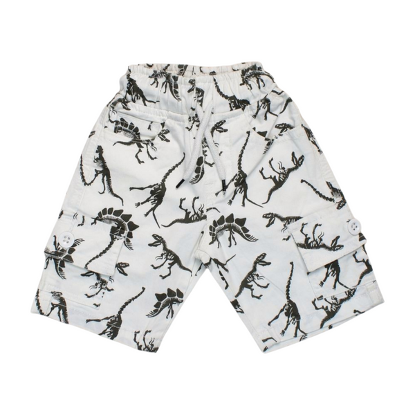 Boys' Dinosaur Print Cargo Shorts