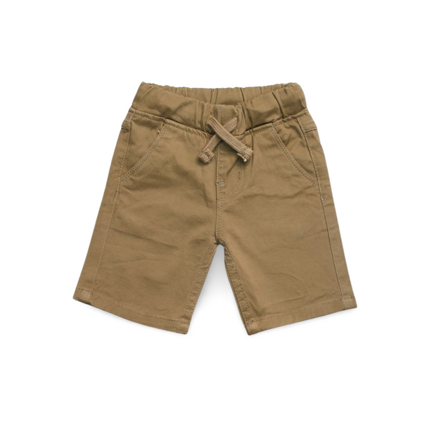 Light Brown (khaki) Cotton Fabric Shorts (Boys)