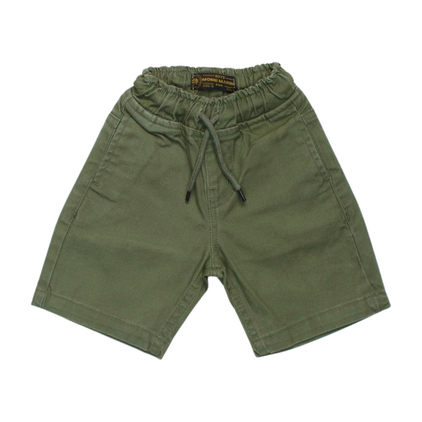 Boys' Olive Green Drawstring Shorts