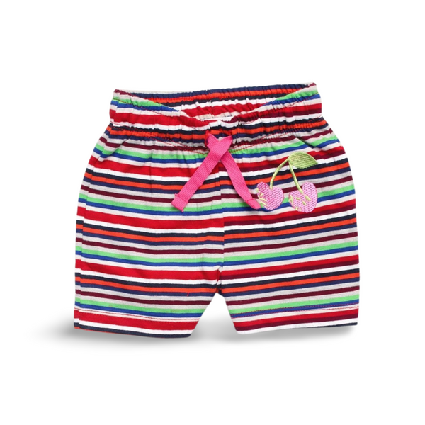 Multicolor Striped Shorts