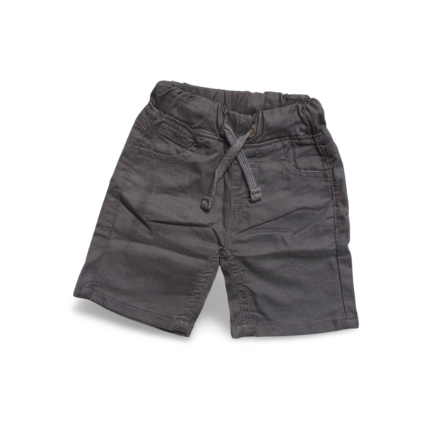 Grey Cotton Fabric Shorts (Boys)