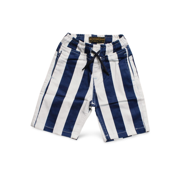 Boys' Blue & White Striped Shorts