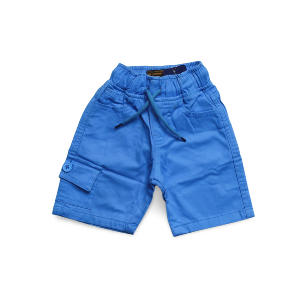 Blue Solid Shorts