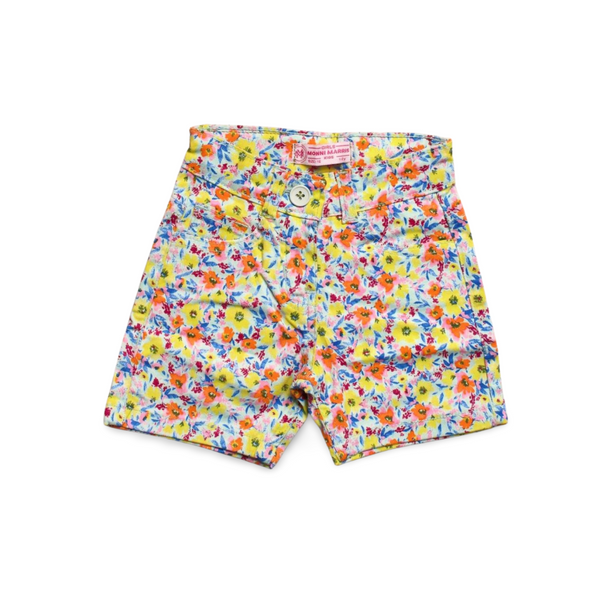 Monni & Misha Girls Floral Printed Shorts.