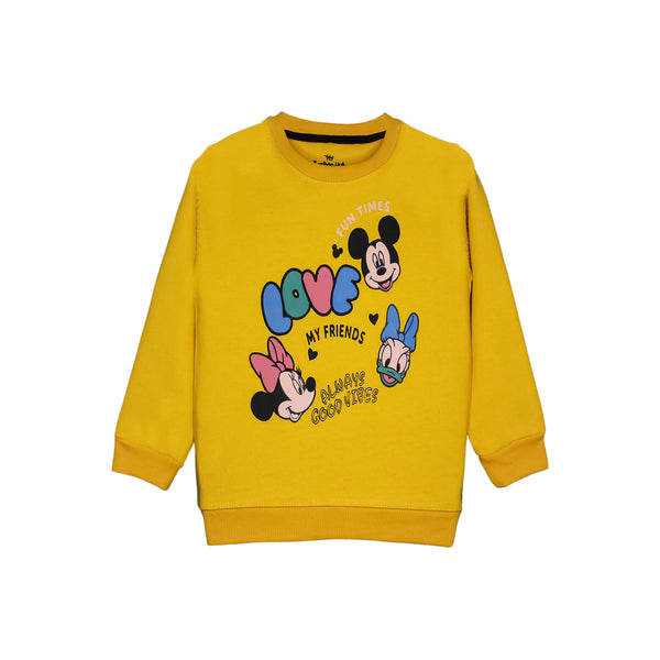 Yellow Love Mickey SweatShirt