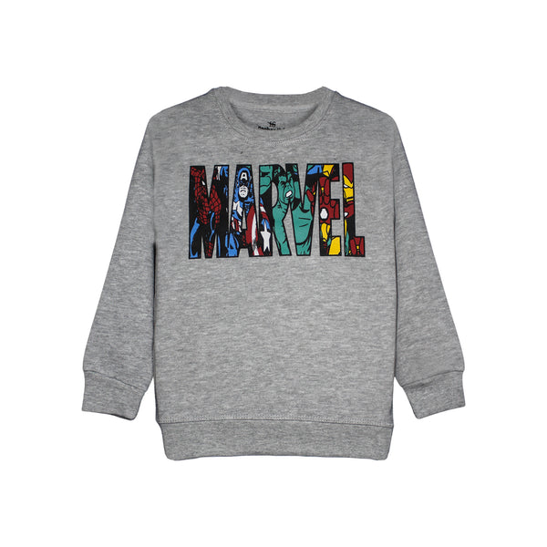 Boys Grey Marvel SweatShirt