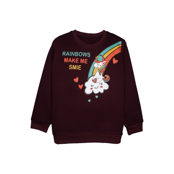 Maroon Unicorn SweatShirt