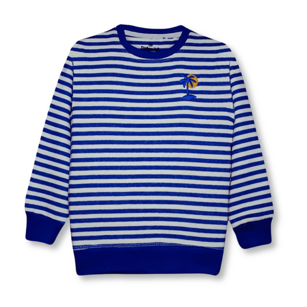 Blue Striped SweatShirt