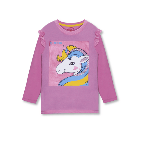 Pink Unicorn Full Seleeve T-Shirt