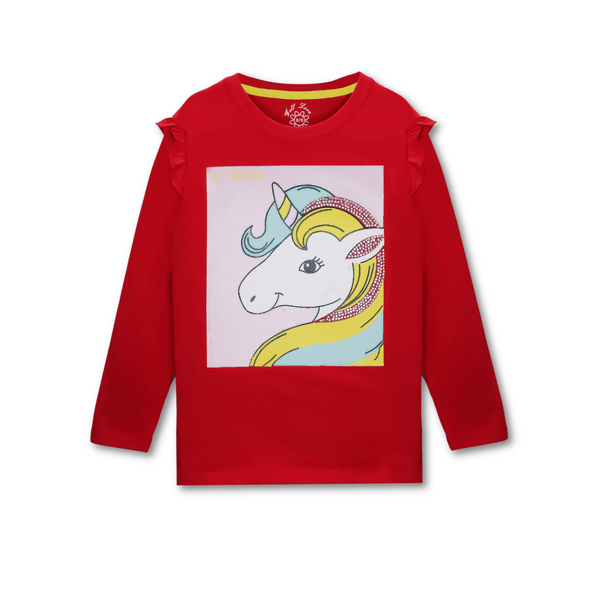 Red Unicorn Full Seleeve Tee