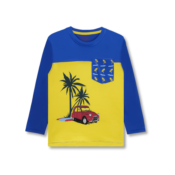 Yellow & Blue Full Sleeve TShirt