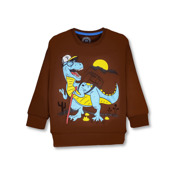 Brown Dino SweatShirt