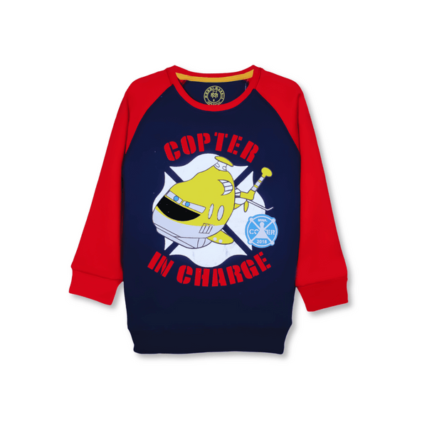 Red & Blue Copter SweatShirt