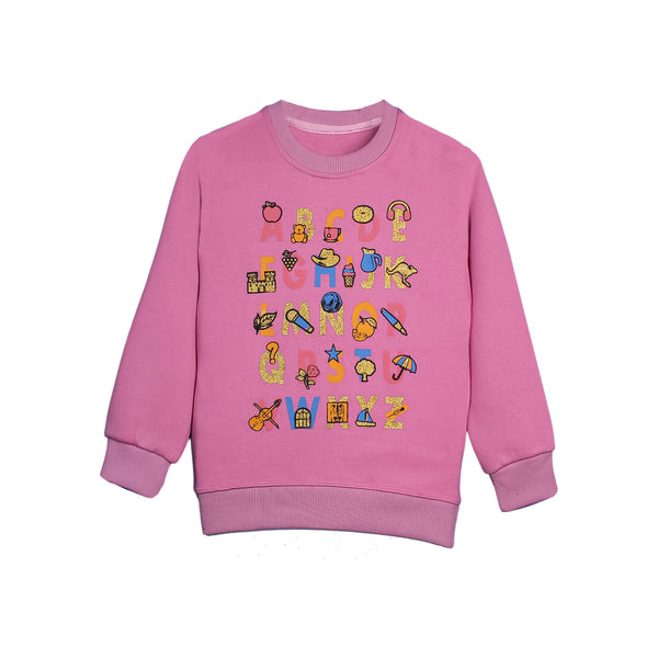 Pink A to Z Girls SweatShirt