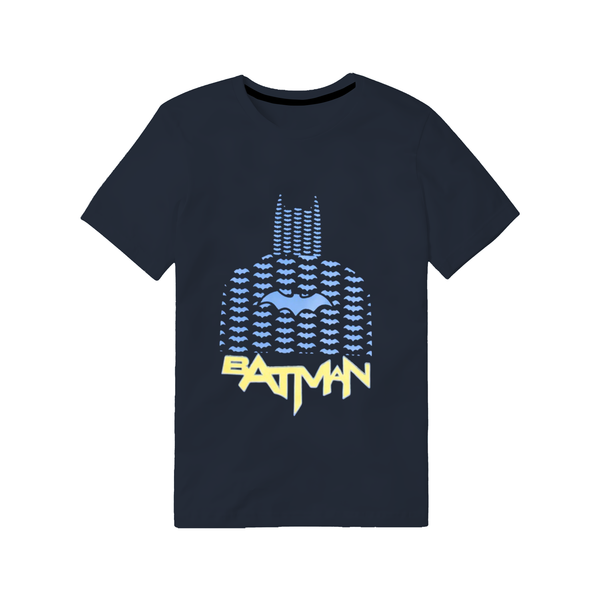 Batman Boys' Dark Blue Graphic T-Shirt