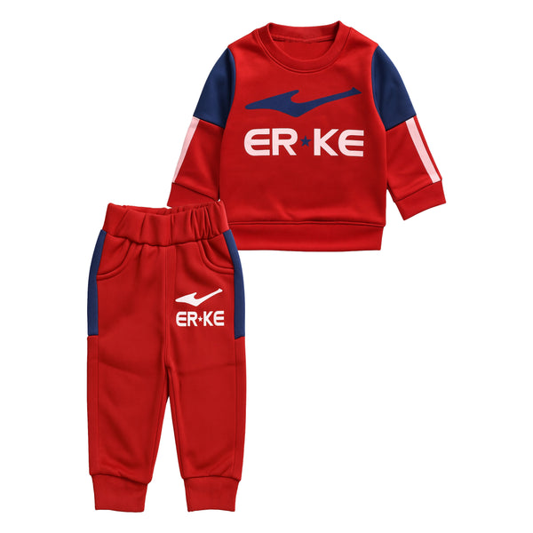 Red ERKE Kids' Sportswear Suit