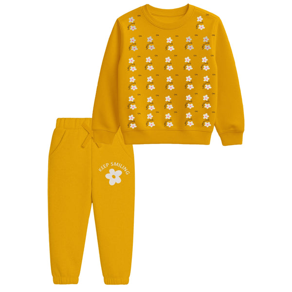 Yellow "Keep Smiling" Track Suit
