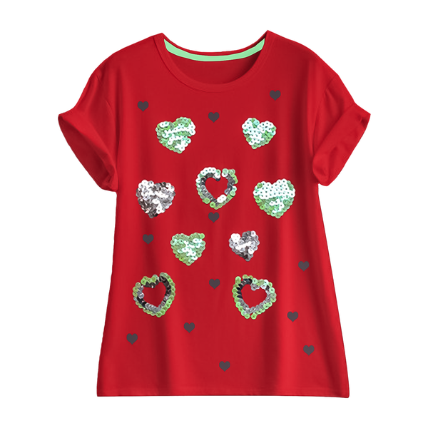 Red Heart Sequin T-Shirt