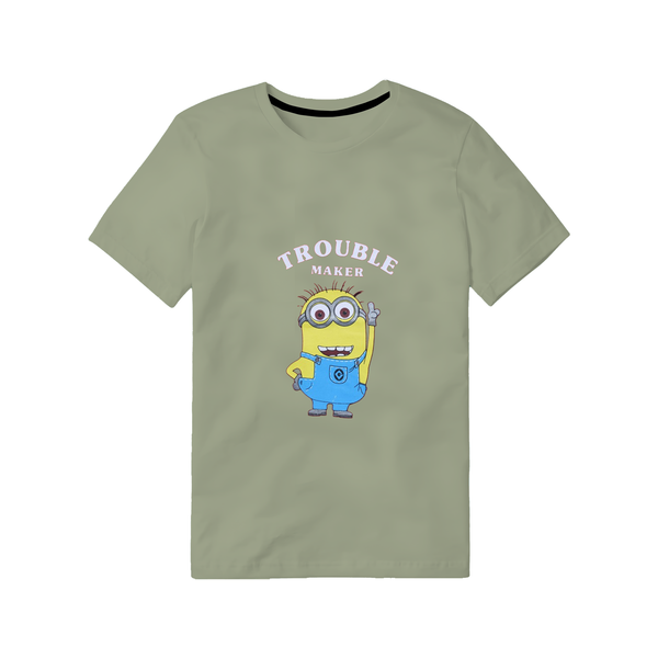 Olive Green Trouble Maker Minion T-Shirt