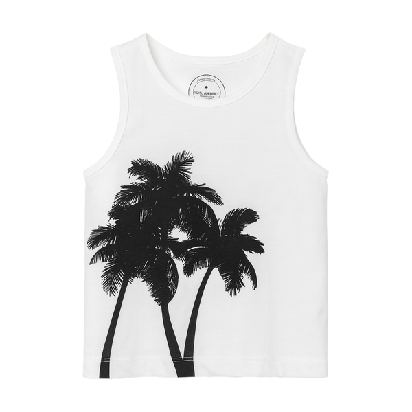 Tropical Palm Tree Sando Shirt