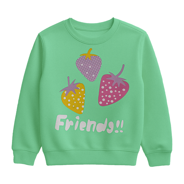 Strawberry Friends Mint Sweatshirt
